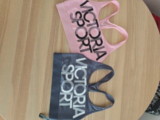 Tops deportivos Victoria's Secret (Rosa y gris)