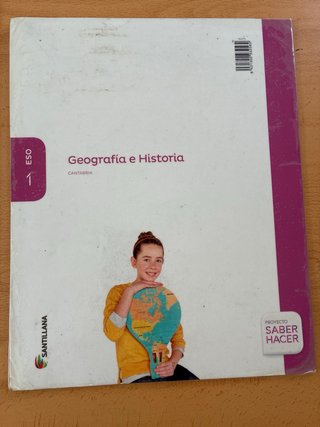 Libro de geografía e historia + Atlas 1 ESO