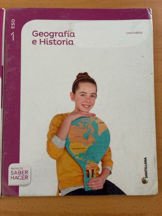 Libro de geografía e historia + Atlas 1 ESO