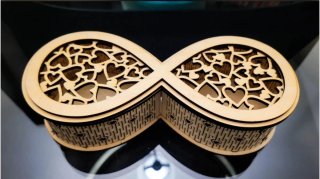 Caja Infinito de Madera Personalizada - Regalo