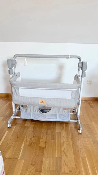 Cuna colecho y bañera cambiador