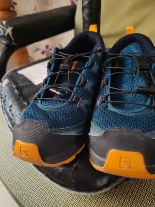 Zapatillas Salomon Azul y Naranja