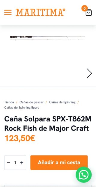Caña Major Craft Solpara SPX-T862M