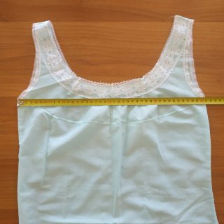 Set camicia da notte turchese con pizzo