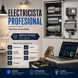 Electricista profesional y técnico avanzado