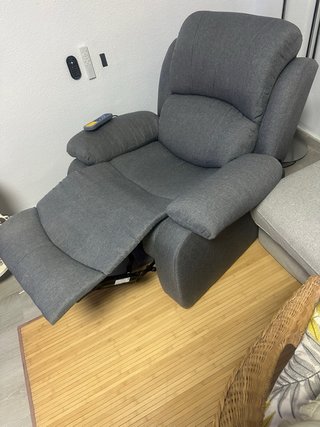 Sofá relax con masaje gris