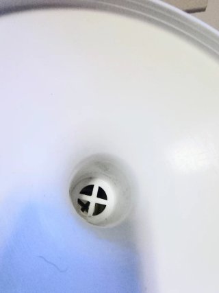Taburete auxiliar blanco Space Age Vintage