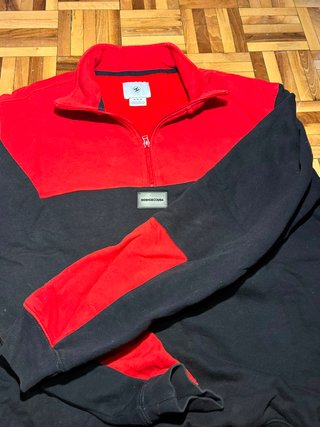 Sudadera DC Shoes Media Cremallera M Roja/Negra