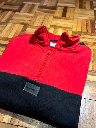 Sudadera DC Shoes Media Cremallera M Roja/Negra