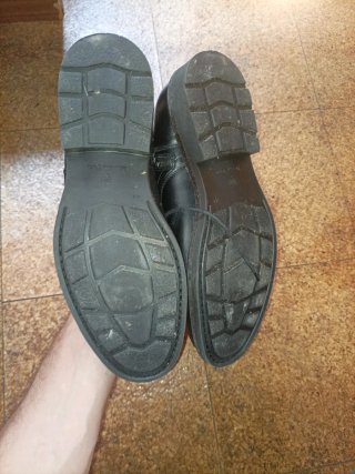 Botas de piel Massimo Dutti negras