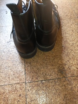 Botas de piel Massimo Dutti negras