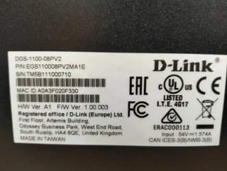 Switch D-Link DGS-1100-08PV2 Smart PoE Gigabit
