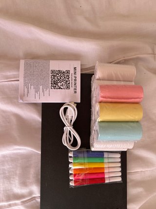 Mini Impresora Woscale Beige/Blanco