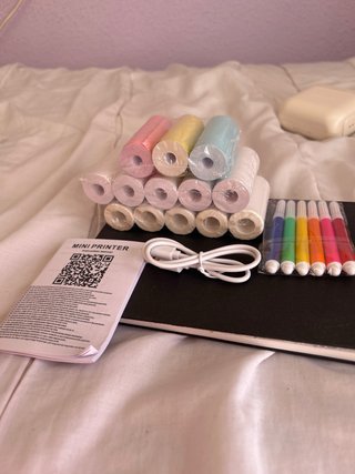 Mini Impresora Woscale Beige/Blanco