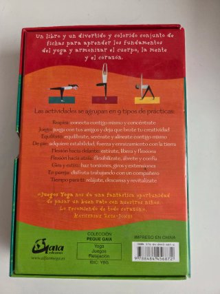 Juegos Yoga: Caja con libro y fichas
