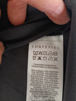 Blusa Cortefiel Negra XL Extra Confort A ESTRENAR