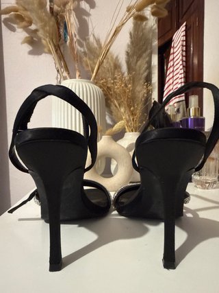 Sandalias Mango Tacon Brillantes