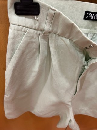 Pantalón corto Zara verde menta