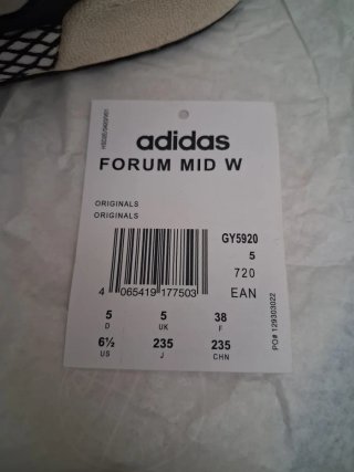 Zapatillas Adidas Forum Mid W Talla 38
