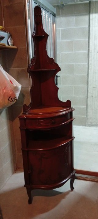 Mobile ad angolo vintage in legno