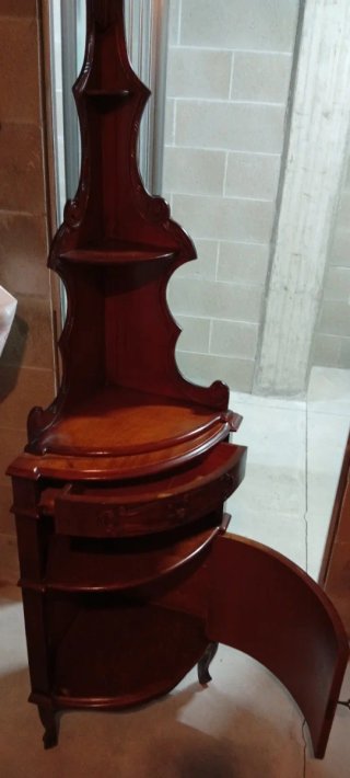 Mobile ad angolo vintage in legno