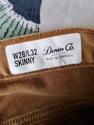 Pantalones vaqueros Skinny marrones Denim Co.