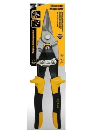 Tijeras Corta Chapa Recta Mango Ergonómico
