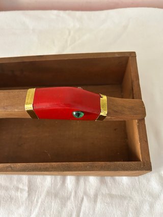 Schiaccianoci vintage legno e metallo
