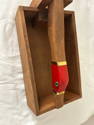 Schiaccianoci vintage legno e metallo