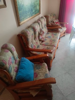 Mesa y 4 Sillas Provenzal Madera