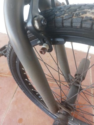Bicicleta BMX de salto gris (NEGOCIABLE )