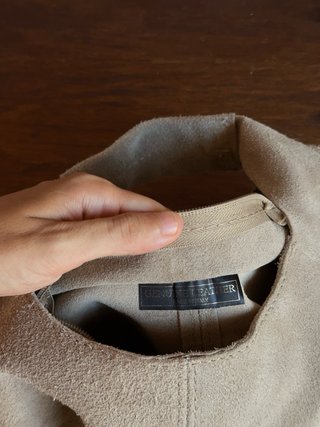 Bolso hobo de hombro 100% cuero con flecos