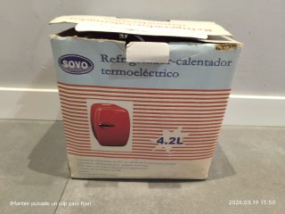 Mini Nevera SOVO 4.2L Frío/Calor (12V Coche)