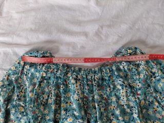 Blusa mujer flores verde talla única