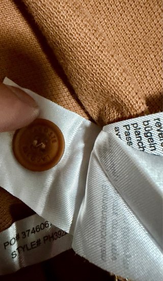 Polo Lacoste Unisex Talla XL Marrón