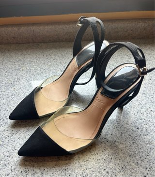 Sandalias Stradivarius Talla 35 Negras Transparent