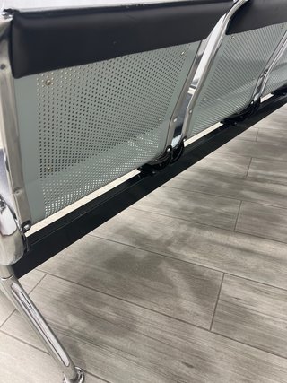 Banco bancada de 4 plazas para recepcion u oficina