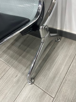 Banco bancada de 4 plazas para recepcion u oficina
