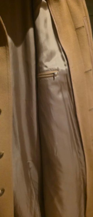 Abrigo largo beige