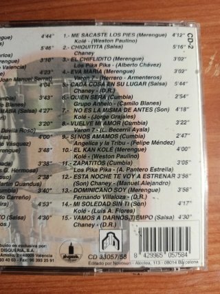 2 CDs Fiesta Caribeña y Éxitos Acordeón