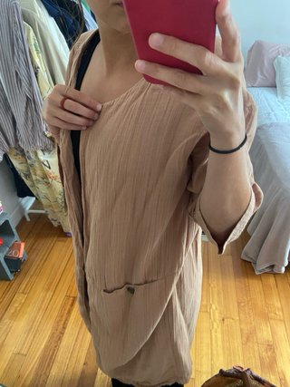 Chaqueta trench rosa