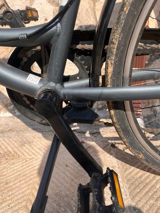Bicicleta Orbea con silla infantil