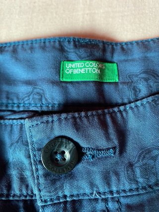 Pantalón corto Benetton hombre azul