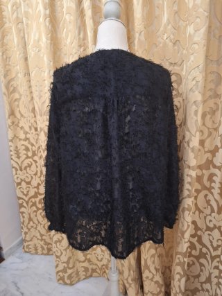 Elegante chaqueta mujer de fiesta negra glamour