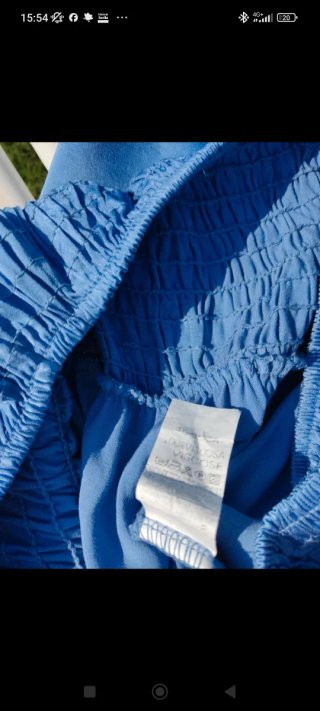 Conjunto azul satinado talla única