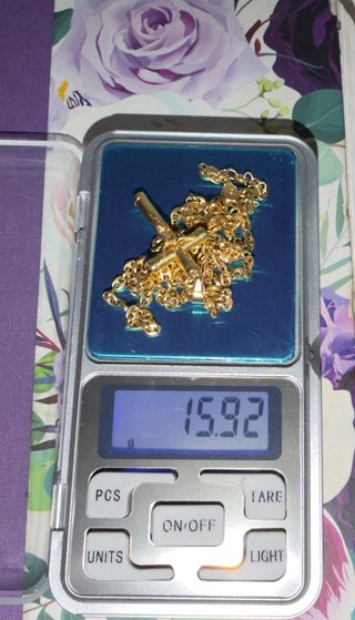 Cadena Oro 18k Italiano 750 Cruz Crucifijo