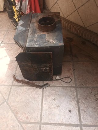 Chimenea con termostatos
