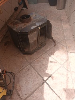 Chimenea con termostatos