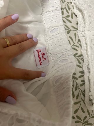 Vestido Flamenco Moderno Blanco