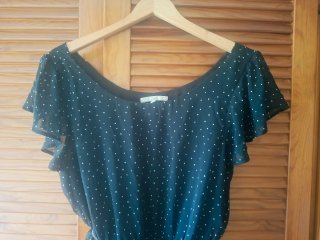 Vestido negro lunares verano talla 44
